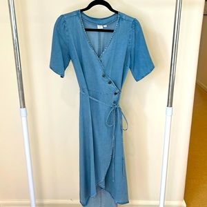 Gap Denim Wrap Dress
